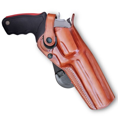 Leather OWB Paddle Holster Fits, Taurus Raging Bull 454 Casull 5'' Barrel #1446#