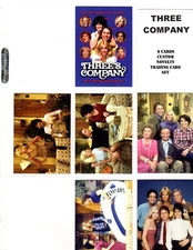 THREE COMPANY    CUSTOM  NOVELTY TRADING CARD 6 CARDS   SET