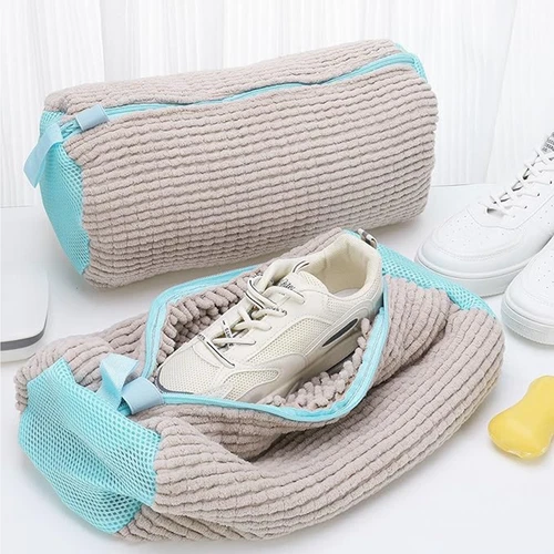 2 Stück Schuhwaschbeutel Sneaker Wäschesack Schuh Waschbeutel für Waschmaschine - Bild 1 von 9