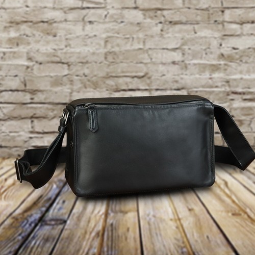 Genuine Leather Messenger Bag for Men Vintage Real Soft Leather Shoulder Bag - Picture 16 of 16