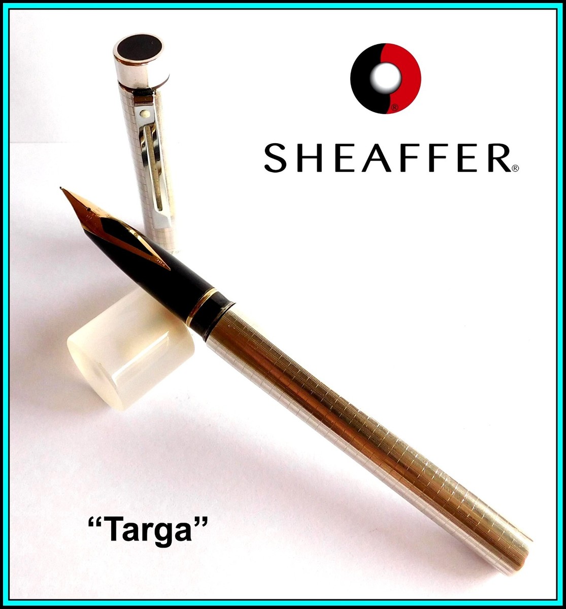 SHEAFFER Targa 1006 Fountain Pen - Sterling Silver body & 14K Gold