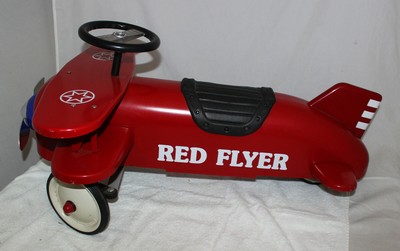 red flyer ride on plane