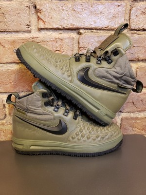 NIKE Lunar AF1 Air Force 1 Duckboot Olive Green Boots Youth Size 6Y  922807-200 | eBay