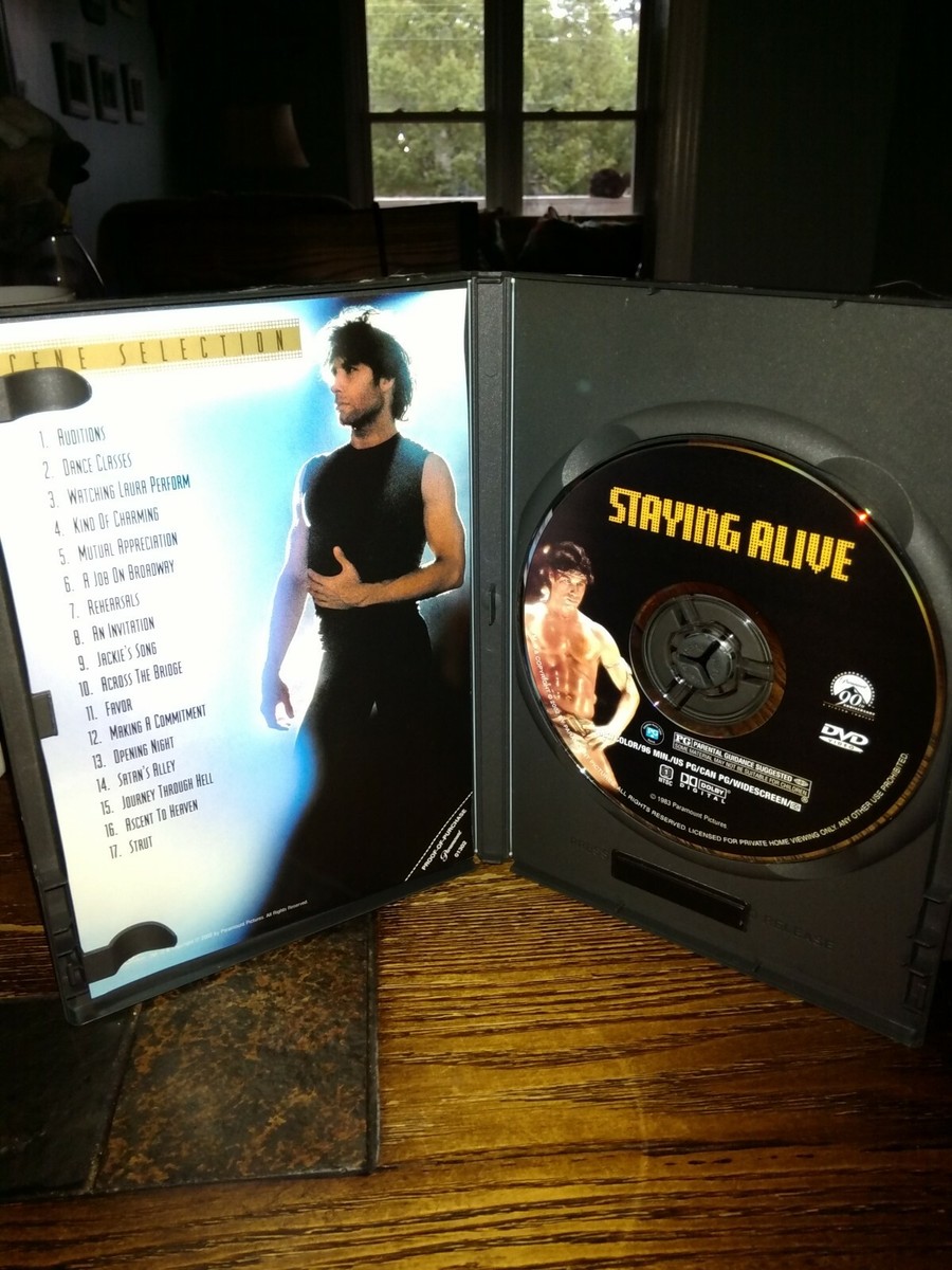 STAYING ALIVE John Travolta Widescreen DVD songs by Bee Gees | eBay
