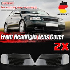 Paar Für Audi A3 2001 2002 2003 Rechts+Links Klar Scheinwerferglas Streuscheibe Paar Für Audi A3 2001 2002 2003 Rechts+Links Klar Scheinwerferglas Streuscheibe