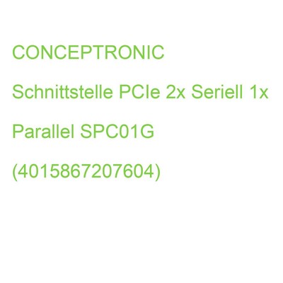 CONCEPTRONIC PCI Express Card x1 2-Port Seriell 1-Port Paral SPC01G (40158672076