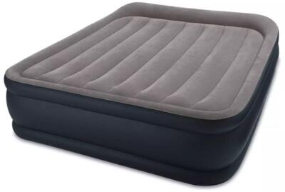 Intex Queen Deluxe Pillow Rest erhöhtes Luftbett integrierte Pumpe bequem komfortabel