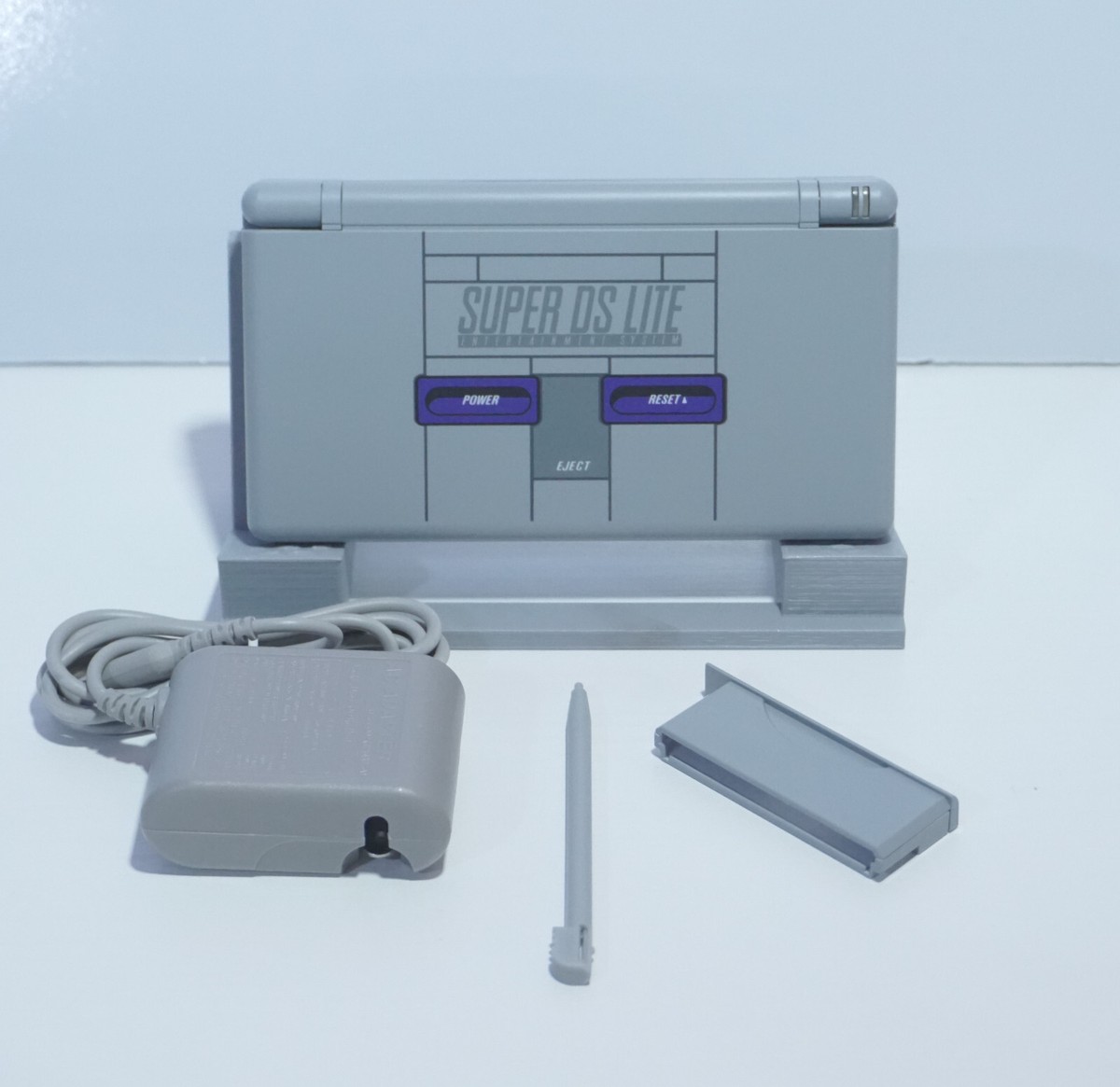 Nintendo DS Lite Super Nintendo SNES Gray Handheld System with