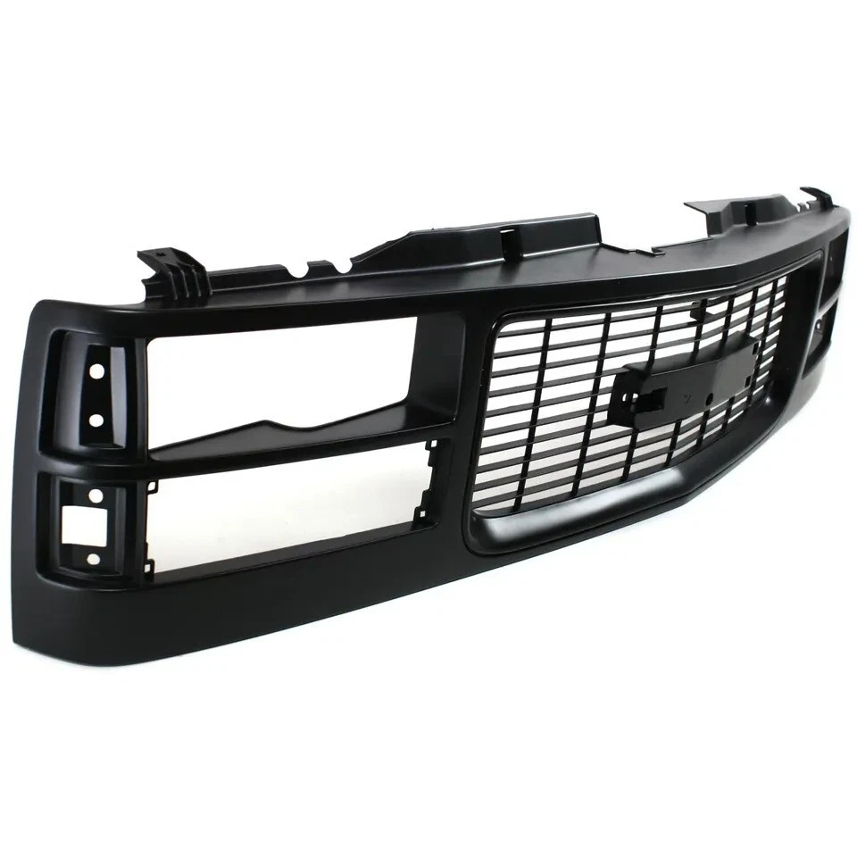 New Front Grille Black Shell and Insert Fits 1994-2000 GMC K1500 K2500 Yukon Foto 3 de 4