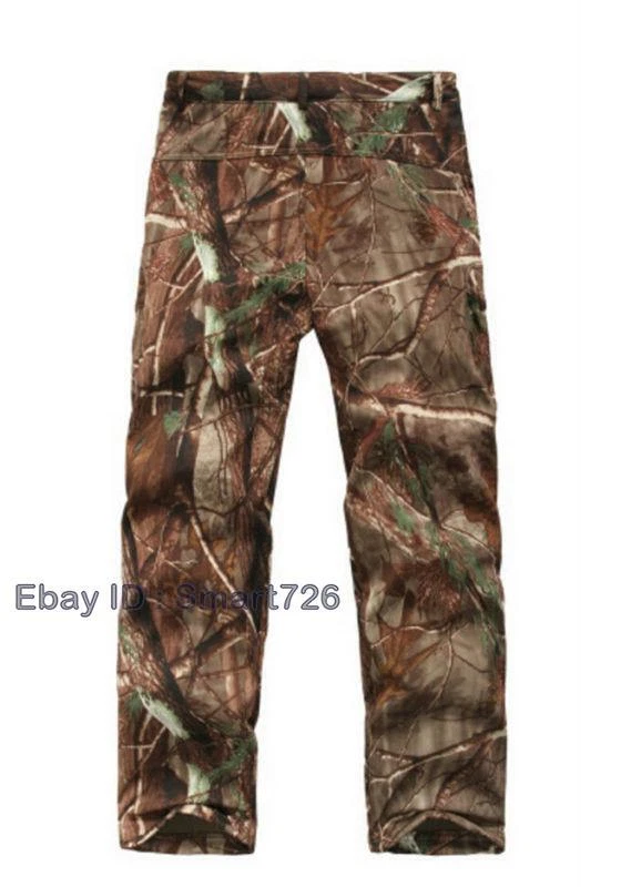 Men Hunting Camouflage Clothing Waterproof Windproof Hooded Jacket & Pants R145 - Image 3 of 4