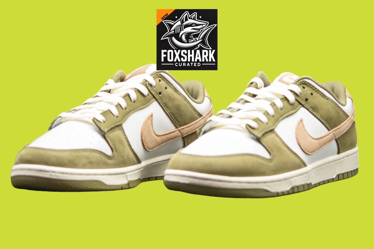 NIKE　DUNK　low　PRM Size 12M Nike Dunk Low Retro PRM Medium Olive Hemp FQ8250-200 New