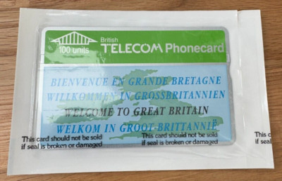 UK BT Telefonkarten - 100 Einheiten American Express BTP009 VERSIEGELT