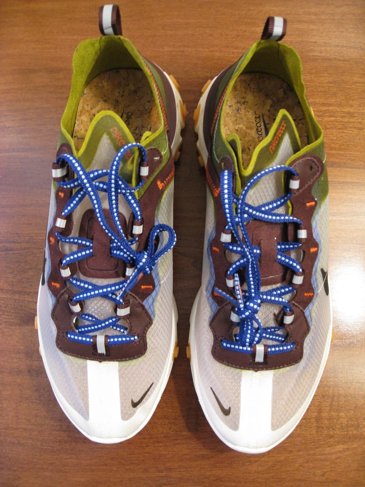 NIKE REACT ELEMENT 87 “MOSS”/BLACK EL-DORADO MEN US SIZE 8.5 - Image 3 of 4