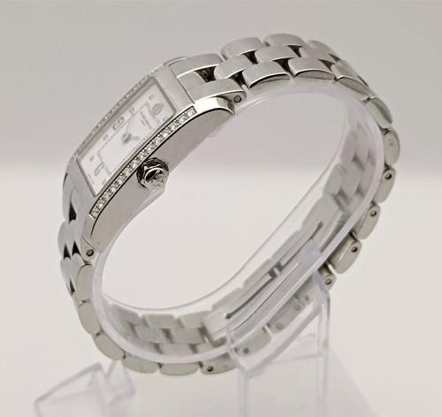 Baume & Mercier Hampton Tank Steel & Diamond Womens Watch - Picture 5 of 11