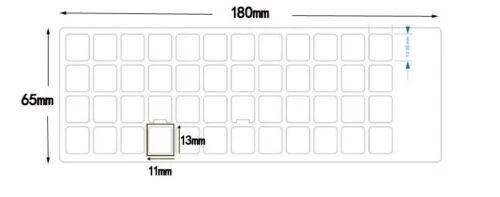 ADESIVI PER TASTIERA ITALIANA 2 PEZZI Stickers Black Keyboard LAYOUT ITA IT - Immagine 4 di 4