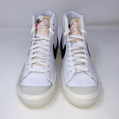 Nike Blazer Mid 'Black Swoosh' White Sneakers, Size 8 BNIB Nike Blazer Mid 'Black Swoosh' White Sneakers, Size 8 BNIB