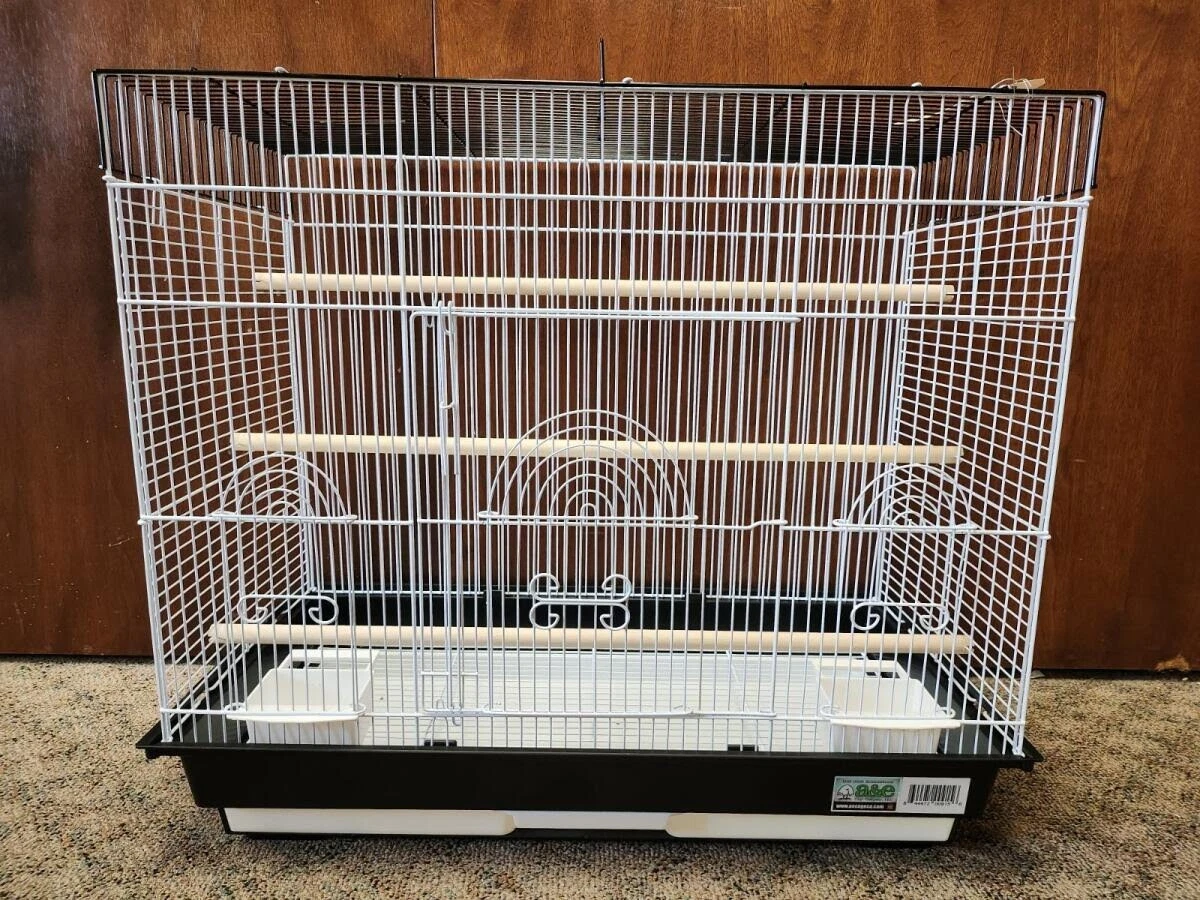 AE2614F FLAT TOP BIRD CAGE PERFECT FOR PARAKEETS AND LOVE BIRDS