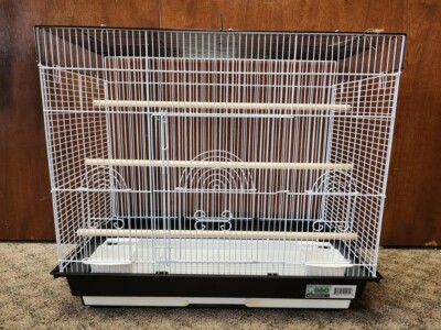 AE2614F FLAT TOP BIRD CAGE PERFECT FOR PARAKEETS AND LOVE BIRDS