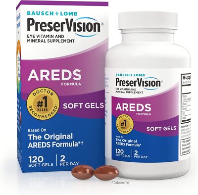 PreserVision Areds 7/25+ exp,  120 Count ( Eye Vitamin & Mineral Supplement)