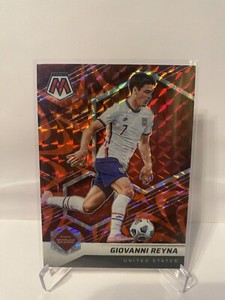 2021-22 Panini Mosaic FIFA Road to World Cup Giovanni Reyna Reactive Red #104 SP