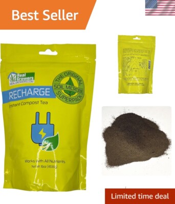 Recharge - Mycorrhizae Instant Compost Tea/Soil Microbes for Plant Growth - 16oz