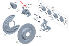 MERCEDES-BENZ GLA H247 AMG Bremssattel hinten rechts A2474235000 NEU Original