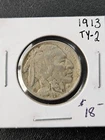 1913-P F+/VF *Type 2* Buffalo Nickel,  Nice Better Grade Coin for any collection