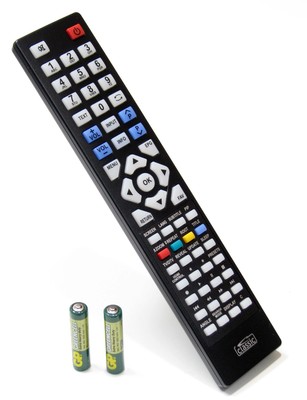 Telecomando Universale RC1910 Per TV Toshiba - Compatibile Con 19DL502B, 22DL702B, 32DV502B E Altri Modelli, Sostituisce RC-1910, Funziona A Infrarossi, Richiede 2 Batterie AAA