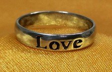TMA 925 Fine Sterling Silver Love Band Ring - Size 5 3/4