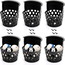 Eorbow 6 Pack Pool Table Pockets Heavy Duty Billiard Pockets Set Including 4