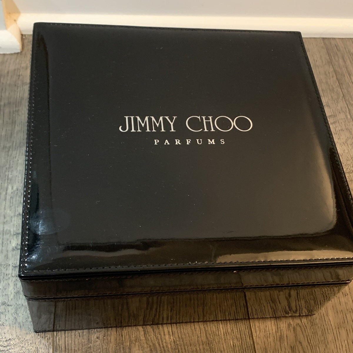 JIMMY CHOO PARFUMS cute black satin Jewelry Box - Container