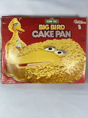 Wilton Sesame Street BIG BIRD Cake Pan 1970's with Instructions