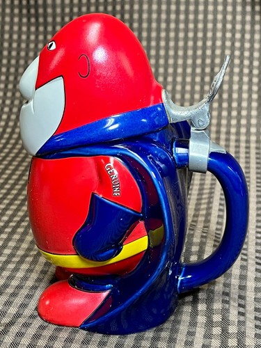 Vintage Budweiser Bud Man 16oz Ceramic Beer Stein Collectors Edition Mug Brazil - Picture 4 of 12