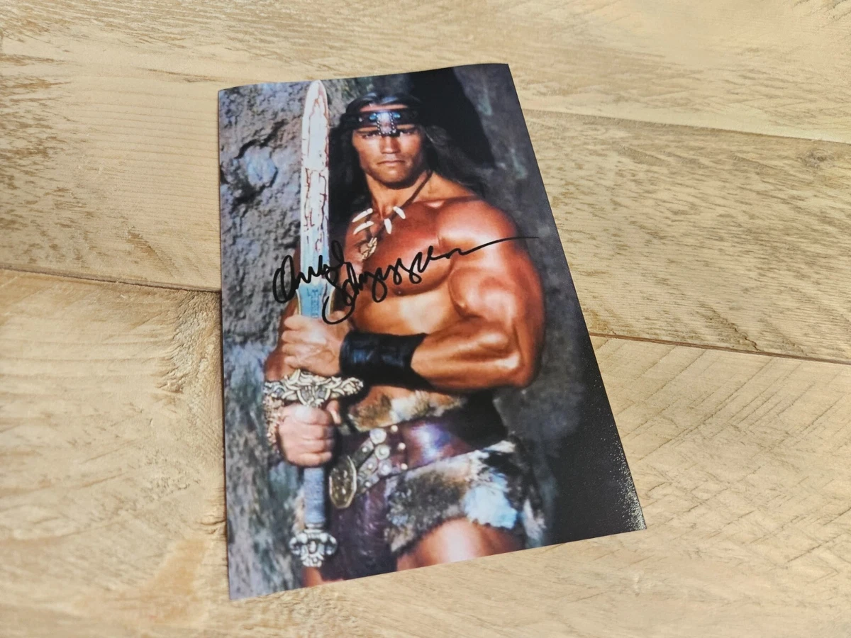 Photo Reproduction Avec Autographe Imprimé - Arnold Schwarzenegger - Taille 10x16