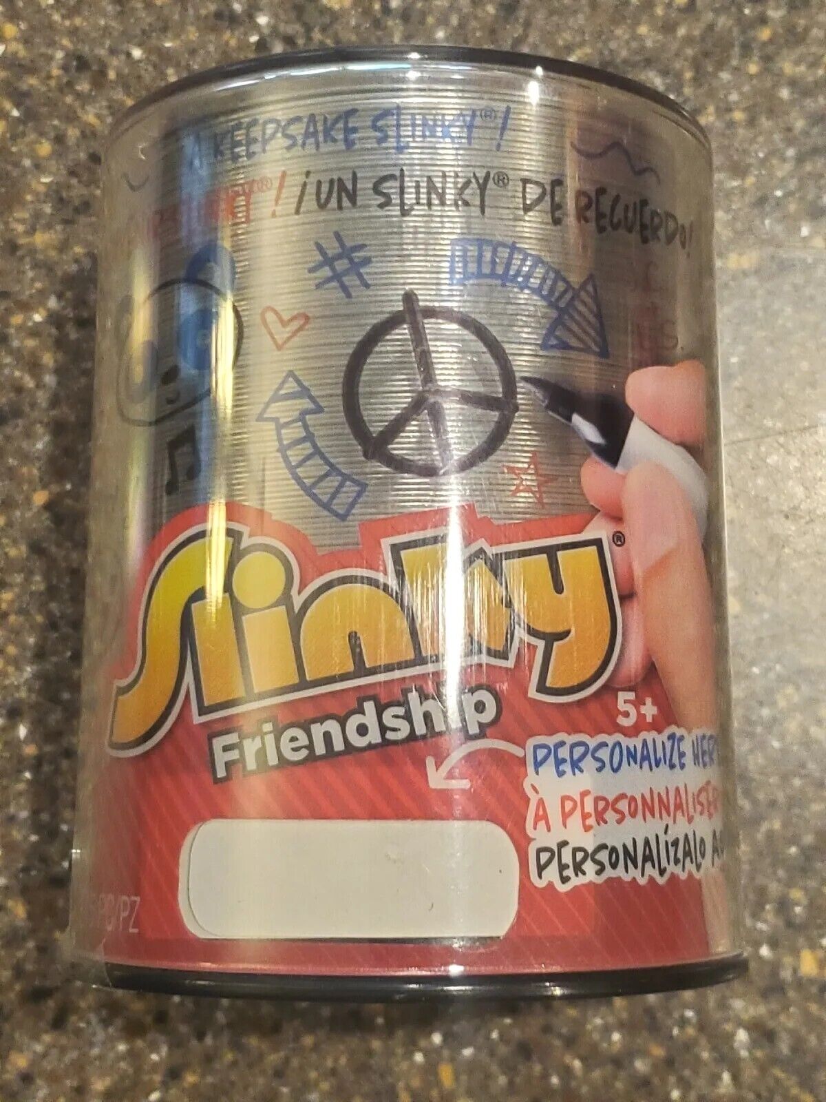 AUTHENTIC METAL SLINKY Friendship-Personalize SLINKY markers included NIB