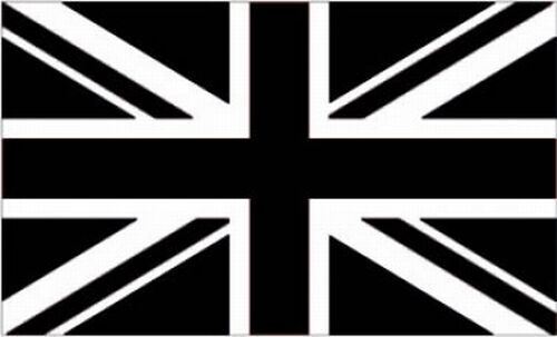 Black Union Jack Flag - 150cm x 90cm with eyelets