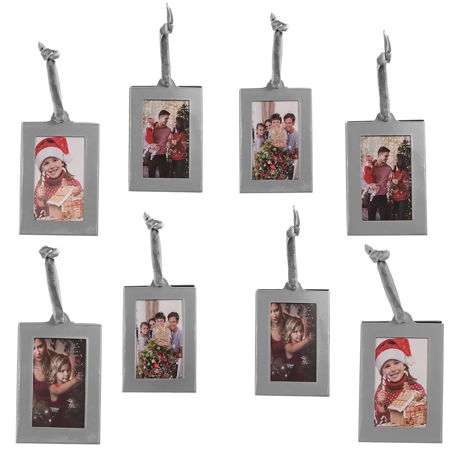 Picture Frames Ornament - Silver Small Hanging Picture Frames - Photo Ornamen...-image