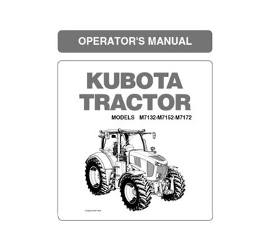 Kubota M7132 M7152 M7172 Series Operators Manual 3j Ebay Kubota M7132 M7152 M7172 Series Operators Manual 3j Ebay