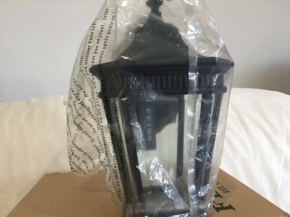 Feiss OL5400BK Cotswold Lane Outdoor Patio Lighting Wall Lantern, Black, 1-Light - Image 3 of 4