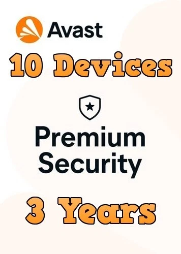 Avast Premium Security 2023 - 10 Device - 3 Year - Activation Key Digital  Global | Ebay