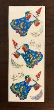 HAMBLY STUDIOS (3) SQUARES PRISMATIC STICKERS-WIZARD MOON (2) LIL STARS MISSING