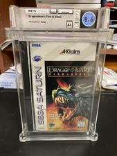 DragonHeart: Fire & Steel Sega Saturn WATA Graded 9.6 A+ New SEALED Dragon Heart