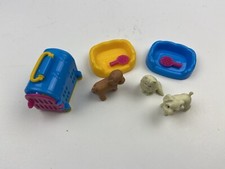 PUPPY Pet Playset 6 pc Pretend Play Figures Pocket Gift Bag Filler Stuffer Toy