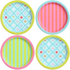 xo Fetti Pool Party Paper Plates 3 Designs | 24 pcs 9" | Kids Decorations