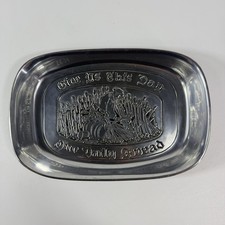 Vintage Wilton Mount Joy, Pa. Pewter "Give Us This Day Our Daily Bread" Plate