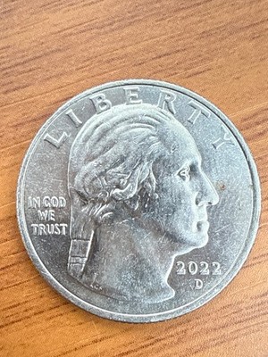 Rare 2022-D Voto Para La Mujer Quarter | Letter Error ''In Cod We Trust''
