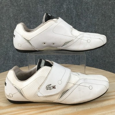 Lacoste Protect Strap Sneaker Shoes Mens 11.5 Casual Round Toe Leather White