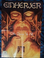 Einherjer - Odin Owns Ye All (1998 Century Media) 16" X 23" promotional poster