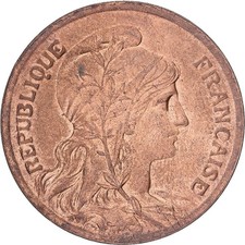 [#138508] France, 10 Centimes, Dupuis, 1915, Paris, Bronze, MS, Gadoury:277