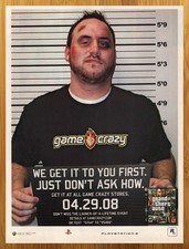 2008 Grand Theft Auto IV 4 PS3 Xbox 360 Print Ad/Poster Game Crazy GTA Promo Art